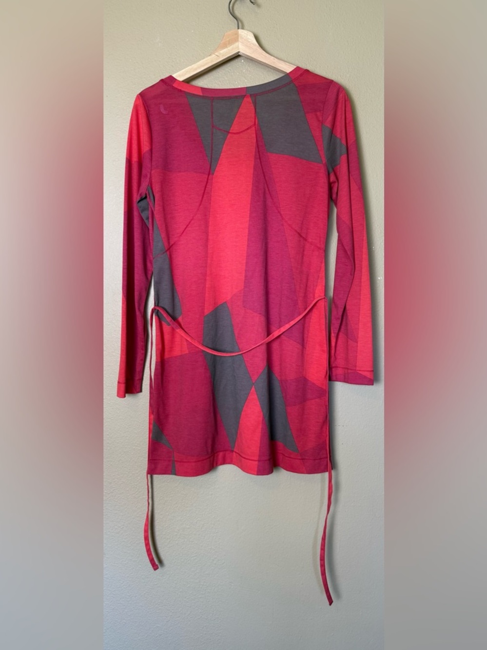 Lole Equator Dress Long Sleeve Scoop Neck Belted Size Medium - Picture 3 of 5